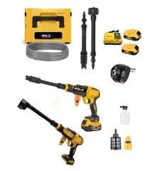 BAN-CO BN-5 Akülü Yüksek Basınçlı Bahçe ve Oto Yıkama (Mavi)